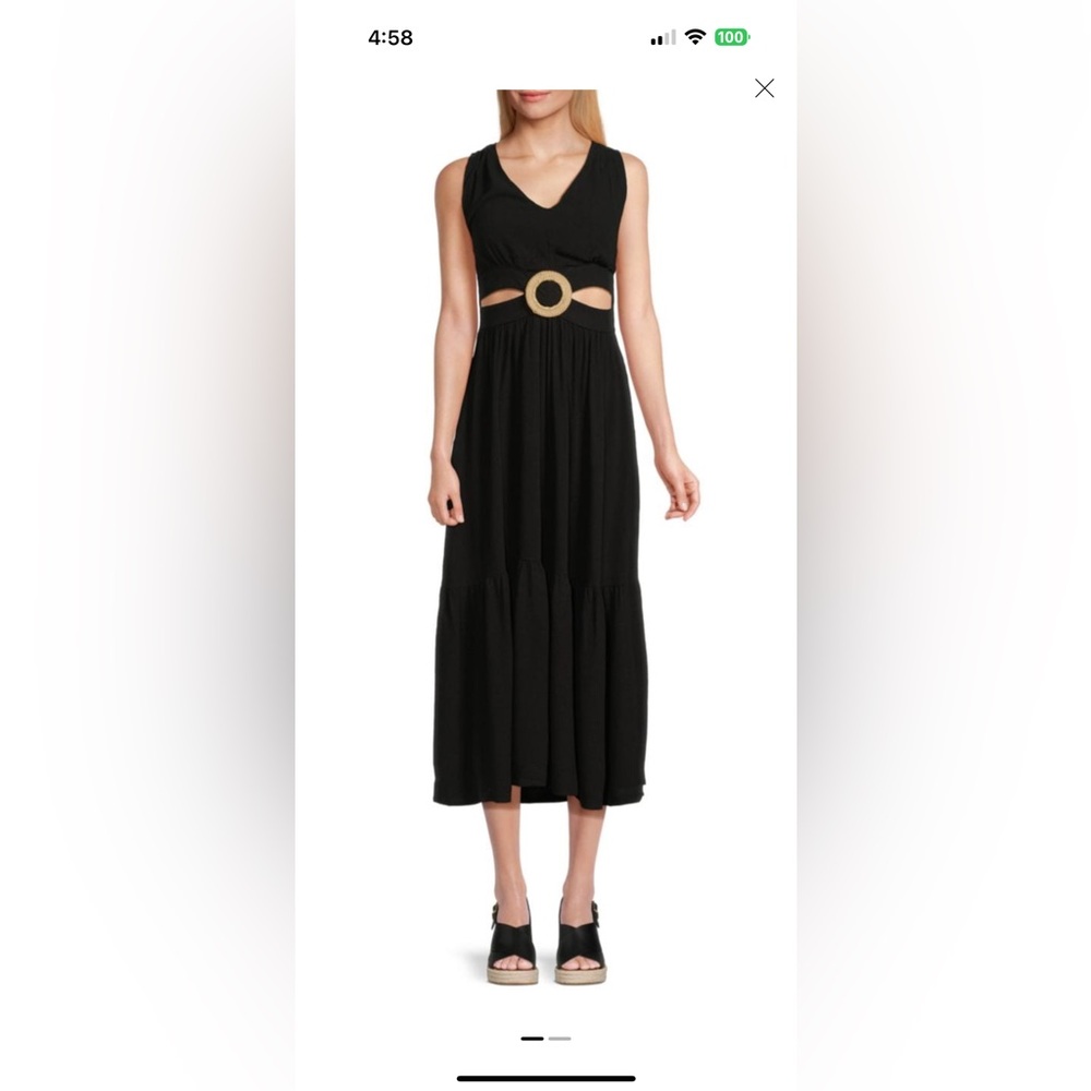 Vintage Havana Black Sleeveless Sundress
